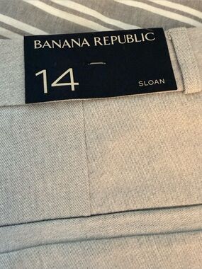 Banana Republic Light Gray Tailored Dress Pants